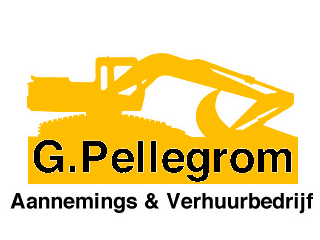 Logo G. Pellegrom V.O.F.  Aannemings- & Verhuurbedrijf Meteren